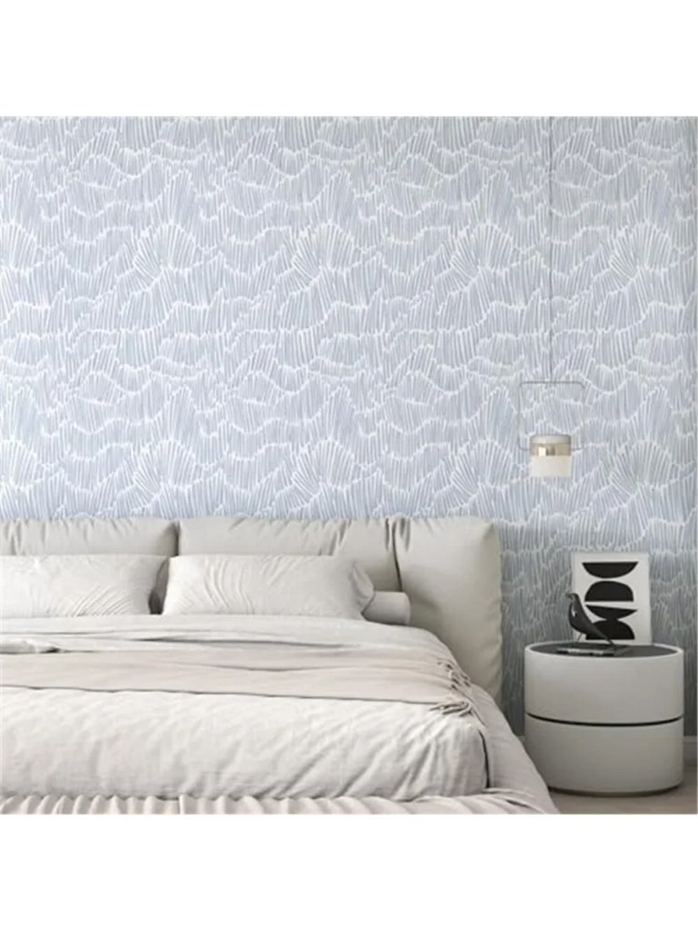 Blue White Peel Stick Wallpaper Removable Vinyl Contact Paper Wall Decor
